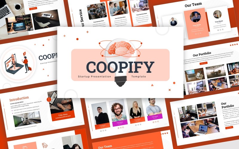 Coopify - Startup Multipurpose PowerPoint-mall