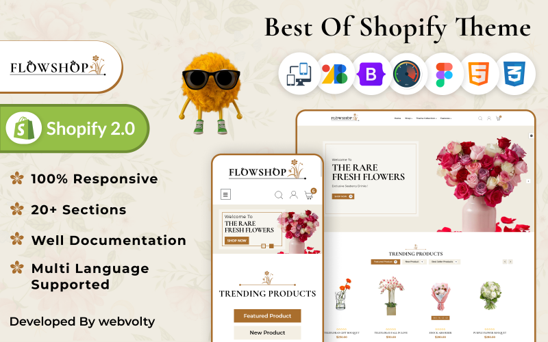 Flowshop - Mega Flor Shopify 2.0 Mega Tema