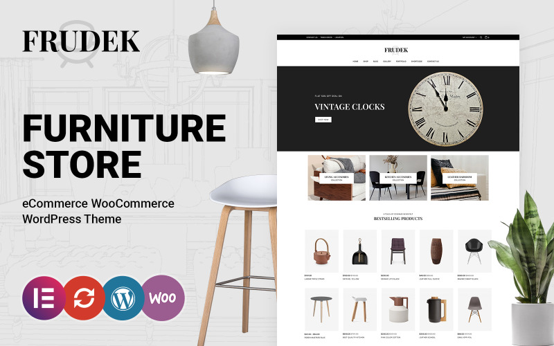 Frudek - Thème WooCommerce pour la décoration intérieure et les meubles