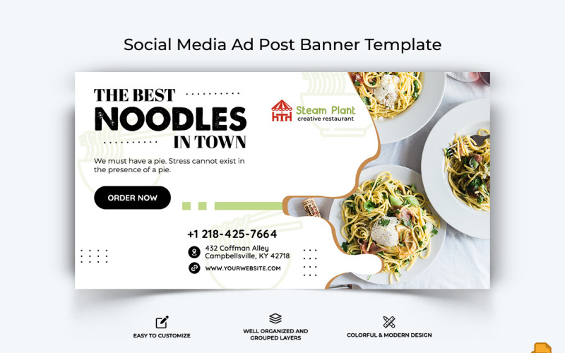 Alimentation et restaurantFacebook Ad Banner Design-061