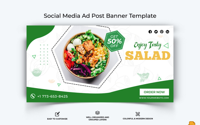 Eten en RestaurantFacebook Advertentie Banner Design-032