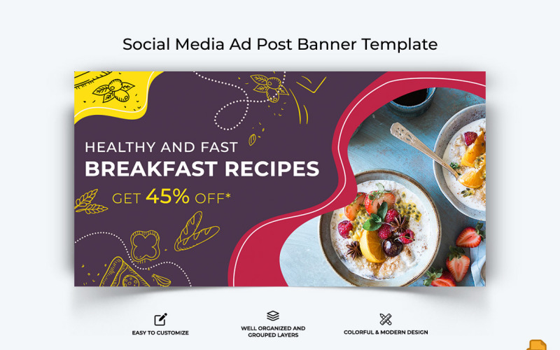 Food and RestaurantFacebook Ad Banner Design-001
