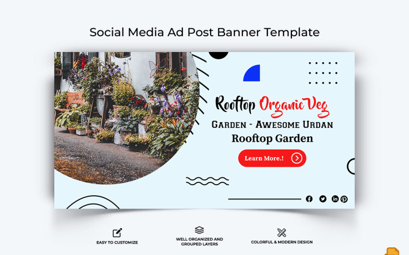 Home Gardening Facebook Ad Banner Design-004