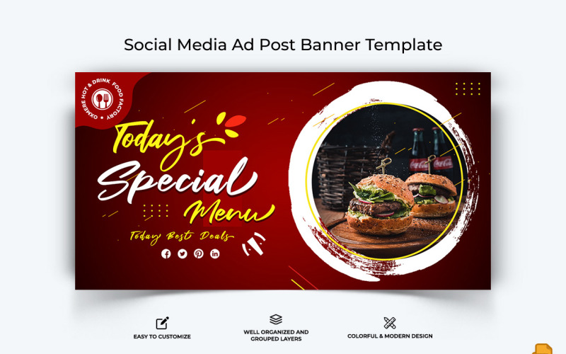 Yemek ve RestoranFacebook Reklam Banner Tasarımı-018