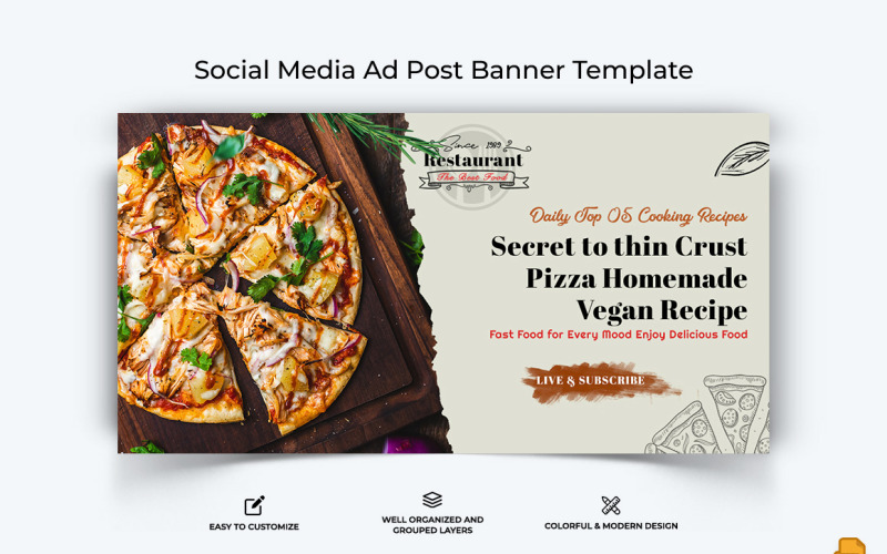 Yemek ve RestoranFacebook Reklam Banner Tasarımı-028