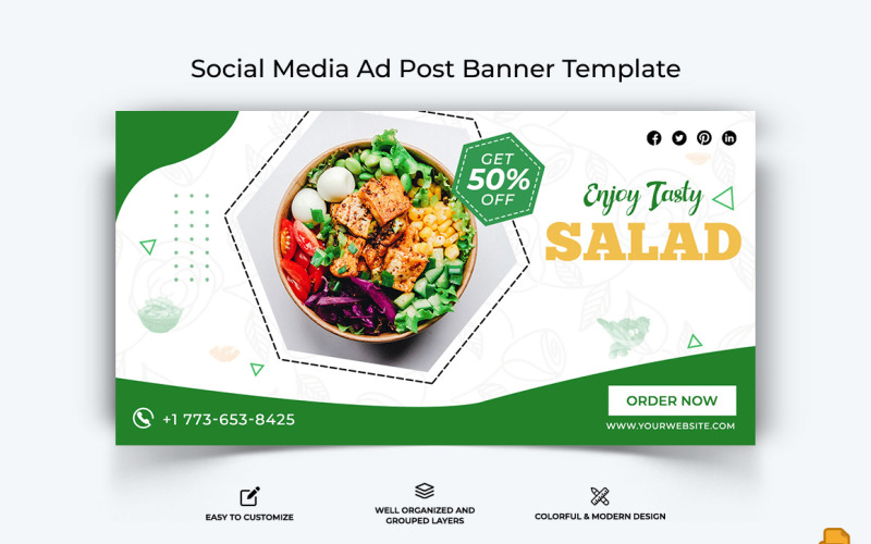 Yemek ve RestoranFacebook Reklam Banner Tasarımı-032
