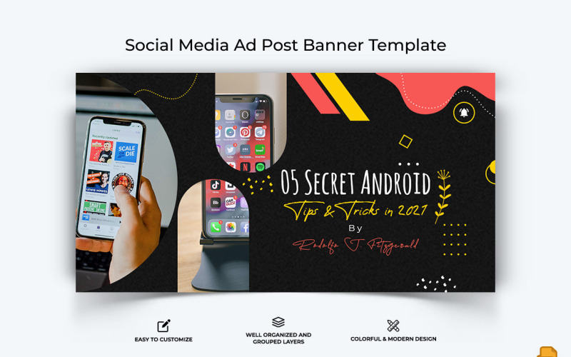 Consejos y trucos para dispositivos móviles Facebook Ad Banner Design-004