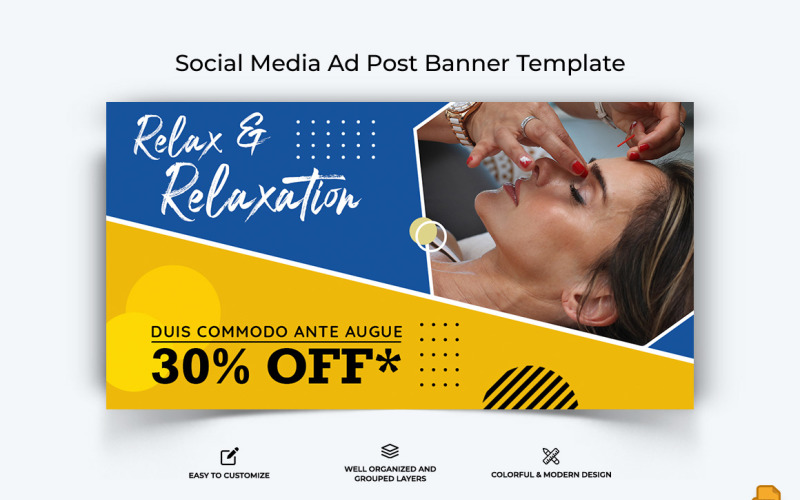 Spa and Salon Facebook Ad Banner Design-004