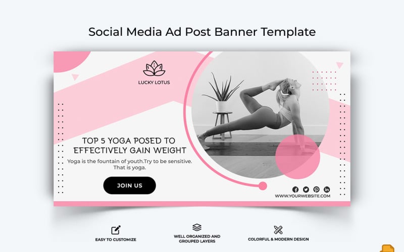 Yoga and Meditation Facebook Ad Banner Design-027