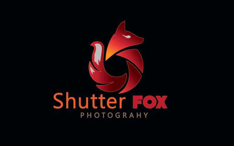 Shutter Fox-Logo-Vorlage