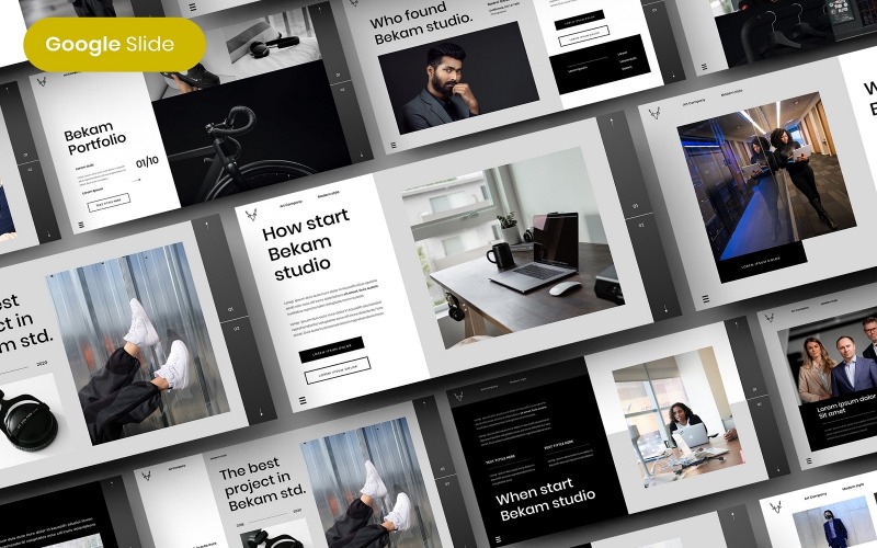 Bekam - Modèle de diapositives Google pour les entreprises