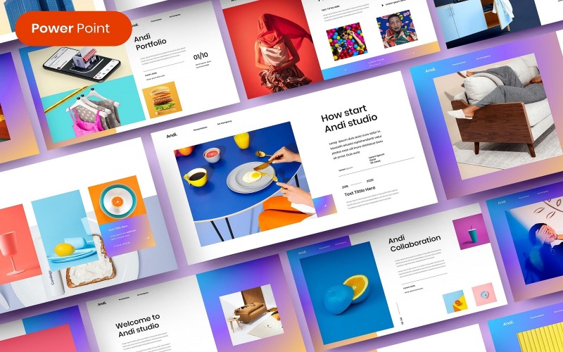 Энди – Бизнес Шаблоны презентаций PowerPoint