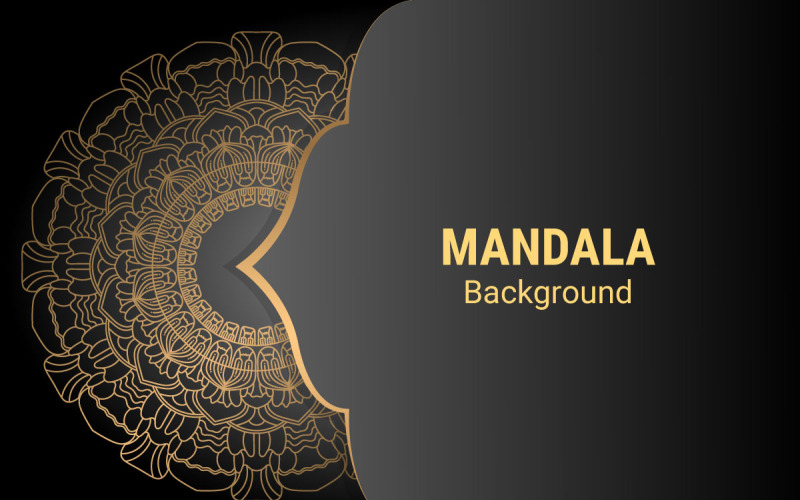 Mandala lijntekening ontwerp