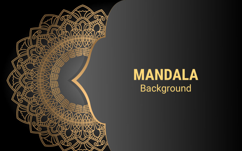 Mandala. Runt prydnadsmönster. Vintage dekorativa element. Handritad bakgrund.
