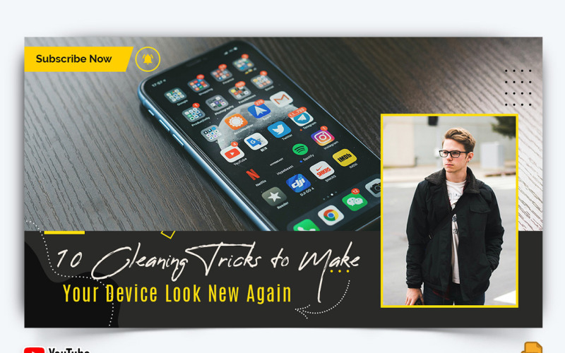 Mobile Tips Tricks YouTube Thumbnail Design -018