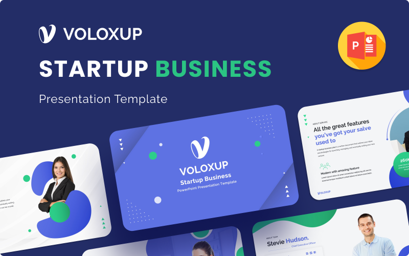Voloxup – бізнес-план стартапу, шаблон презентації PowerPoint