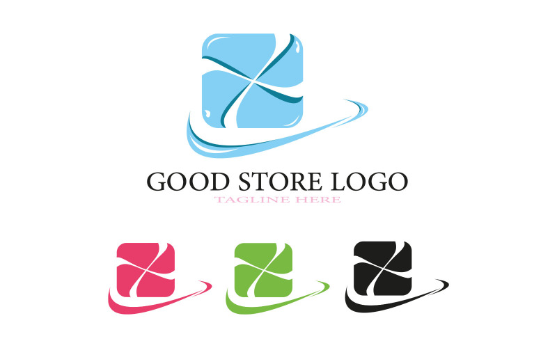 Bon modèle de logo de magasin pour tous les magasins en ligne