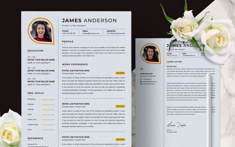 James / CV-sjabloon CV 2022