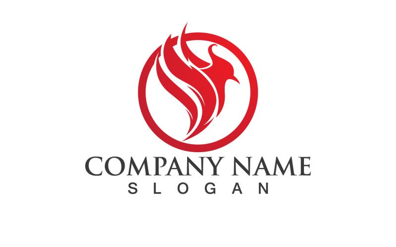 Phoenix Bird Logo et symbole Vector Element Design V10