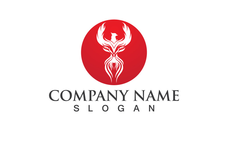 Phoenix Bird Logo et symbole Vector Element Design V11