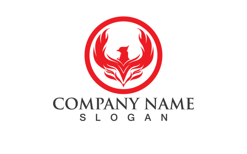 Phoenix Bird Logo et symbole Vector Element Design V12