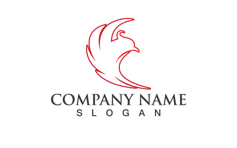 Phoenix Bird Logo et symbole Vector Element Design V17