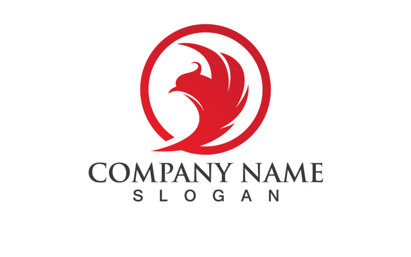 Phoenix Bird Logo et symbole Vector Element Design V18