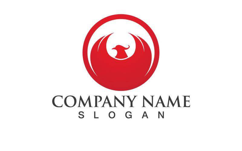 Phoenix Bird Logo et symbole Vector Element Design V20