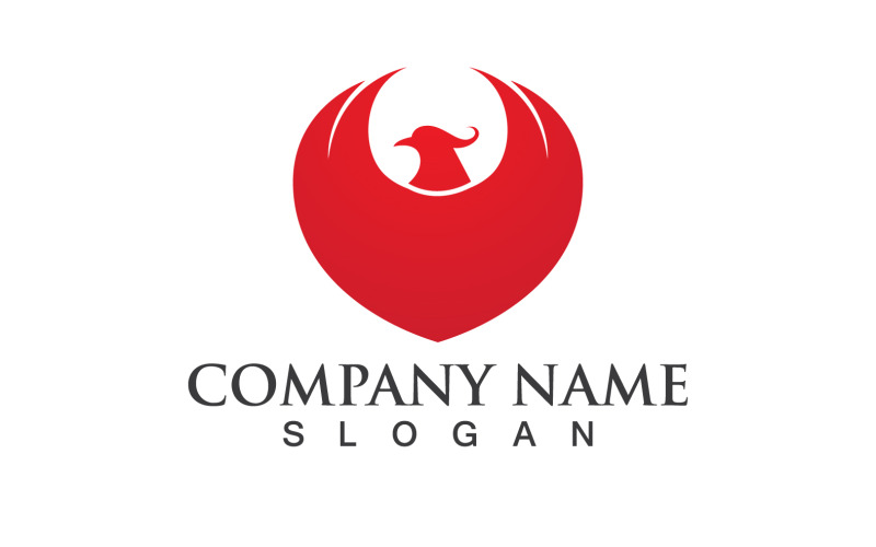 Phoenix Bird Logo et symbole Vector Element Design V6
