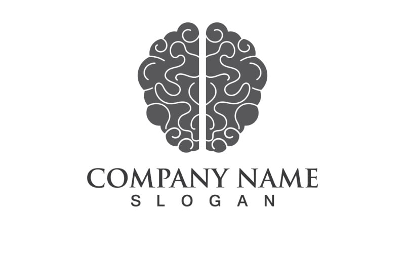 Health Brain Vector Illustration Icon Template V2