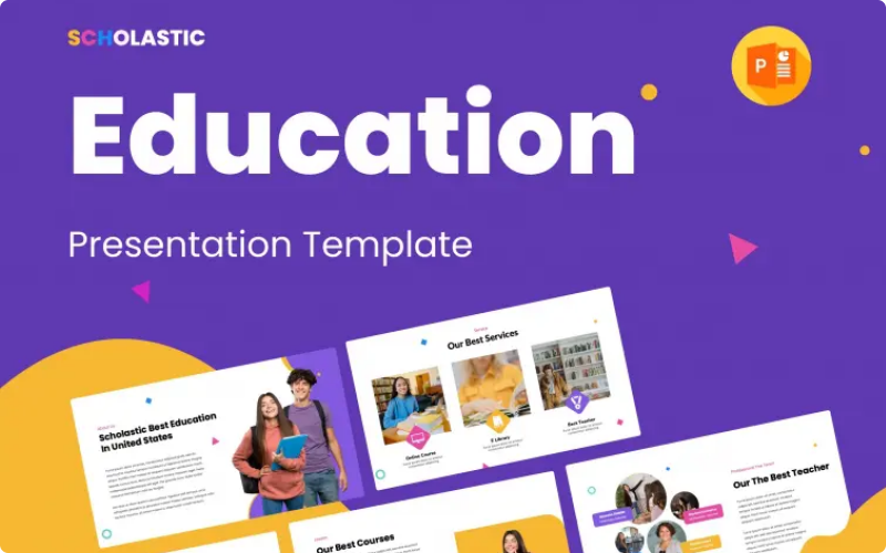 Scholastic - Szablon prezentacji PowerPoint w zakresie edukacji