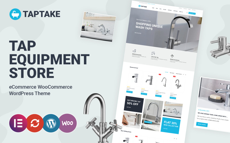 TapTake - WooCommerce-thema voor badkamer en sanitair