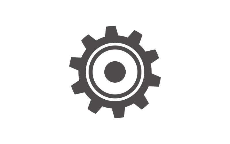 Gear Vector Icon Ilustrace Design V1