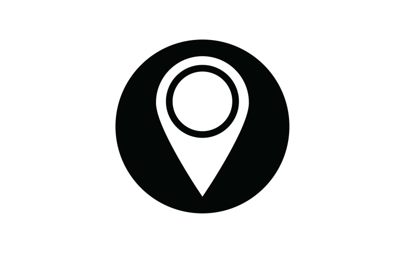 Icono de punto de ubicación Ilustración vectorial V16