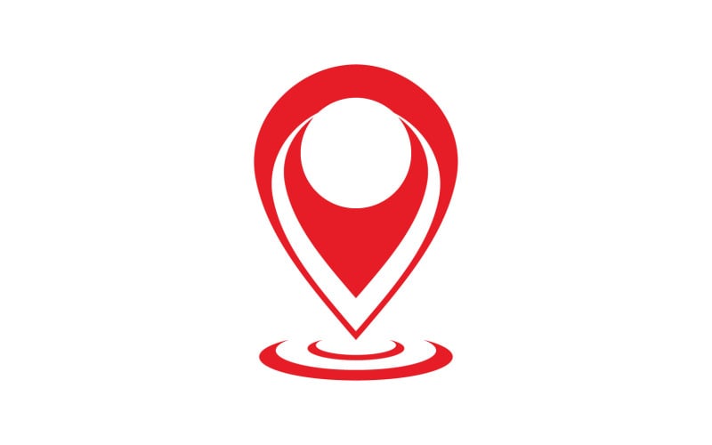 Icono de punto de ubicación Ilustración vectorial V17