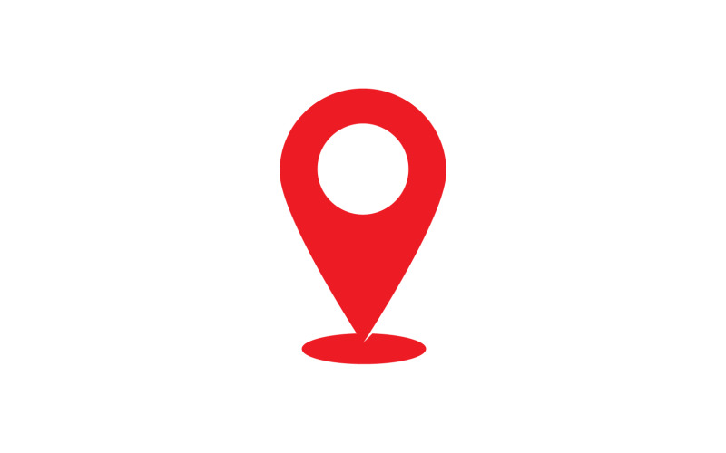 Icono de punto de ubicación ilustración vectorial V5