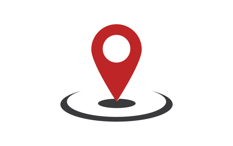 Icono de punto de ubicación Vector Ilustración V4
