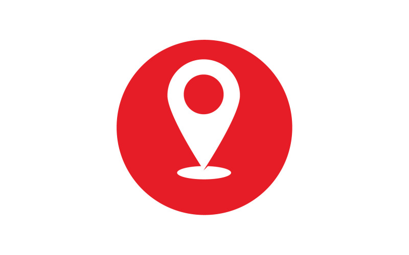 Locatie punt pictogram vectorillustratie V7