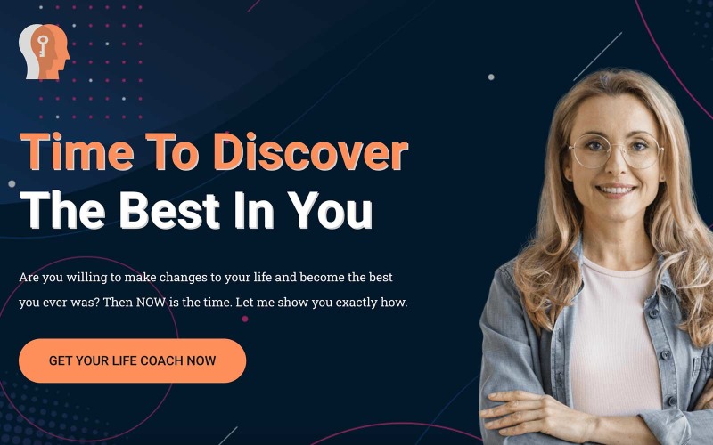 Smile Life Coach Elementor nyitóoldal sablonkészlet