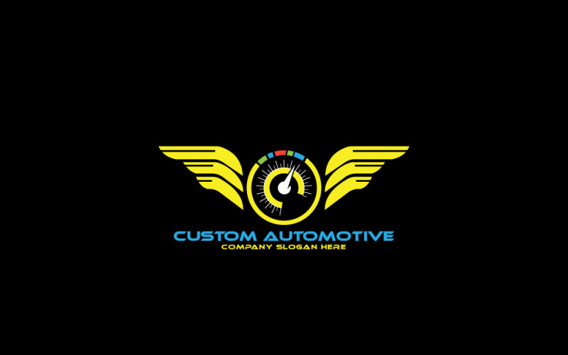Modello di logo automobilistico personalizzato