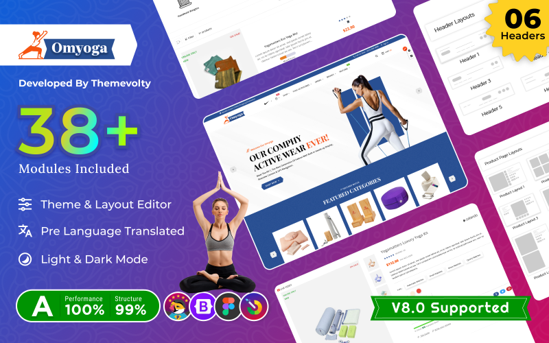 Om Yoga - Spa, Cosmatics Prestashop 8.0 Premium responsief thema