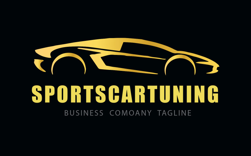 Logotipo de tuning de coches deportivos de negocios