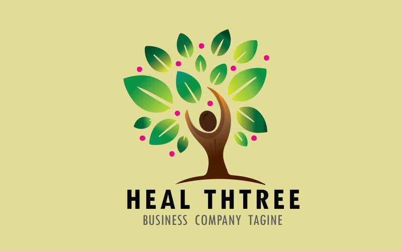 Visual identity Health Tree Logo #285025 - TemplateMonster