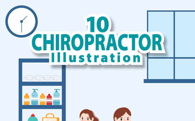 10 Kiropraktor Fysioterapi Rehabilitering Illustration