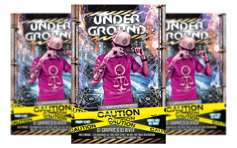Ulotka Underground Guest Dj Party