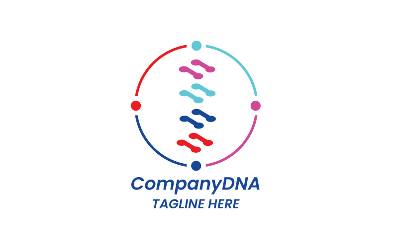 Bilim ŞirketiDNA Logo Şablonu