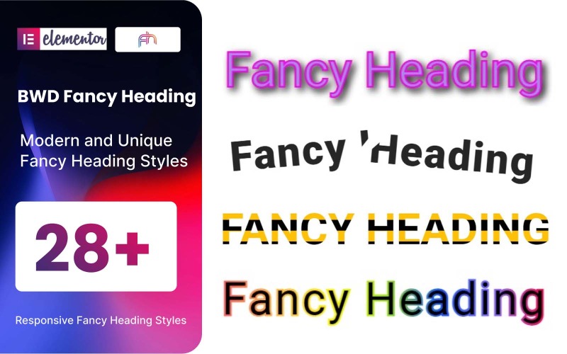 Fancy Heading WordPress-plug-in voor Elementor