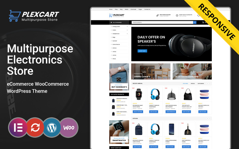 Plexcart - Mega Shop Electronics WooCommerce-tema