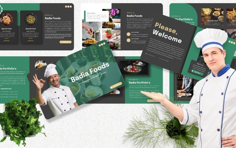 Badia - Food & Beverage Keynote Template