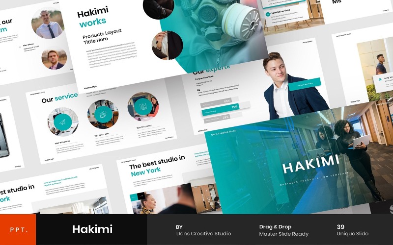 Hakimi – PowerPoint-mall för företag